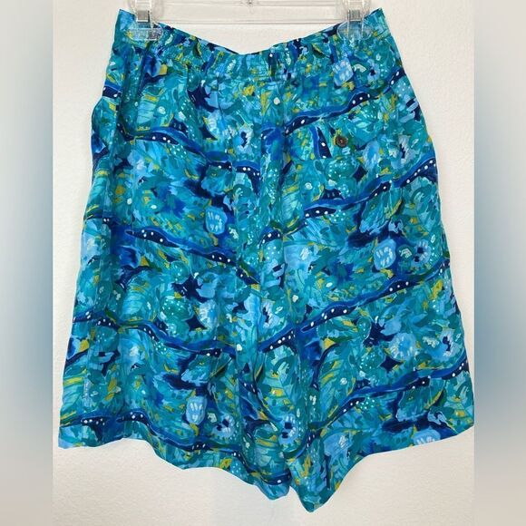 VTG Express silk high waist elastic Bermuda shorts w/original tags/pockets RARE - Picture 4 of 9